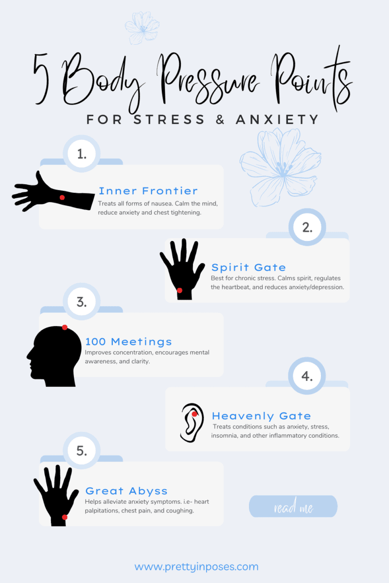 5 Body Pressure Points to Relieve Stress & Anxiety Pretty in Poses