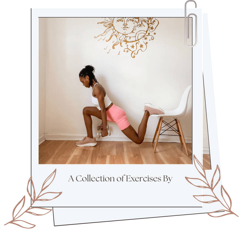 A woman performing a Bulgarian Split Squat for bigger quads