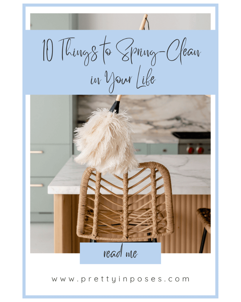 a woman spring cleaning a chair